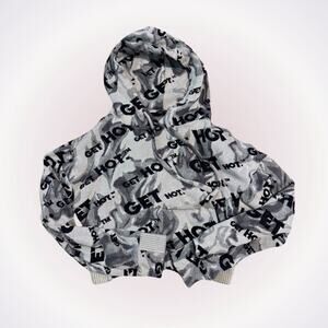 Twenty Montreal "Get Hot" hot yoga cropped hoodie | Sz S